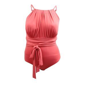 Contours by Coco Reef Women's Belted One-Piece Swimsuit (12/36C, Bloom)
